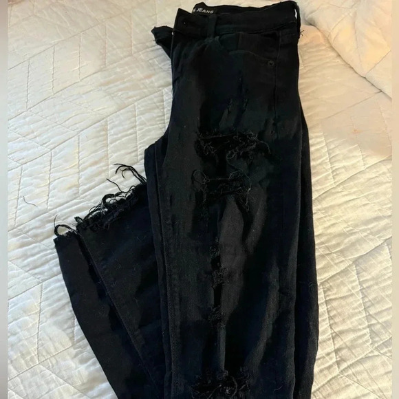 Express Frayed Jean Leggings - 0 - Picture 4 of 4